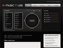 Tablet Screenshot of musictouse.com